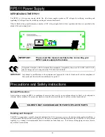 Предварительный просмотр 3 страницы ALLEN & HEATH RPS11 User Manual