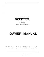 ALLEN & HEATH SCEPTER Owner'S Manual preview