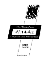 ALLEN & HEATH WZ14:4:2 User Manual предпросмотр