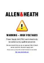 ALLEN & HEATH WZ20:8:2 Service Manual preview