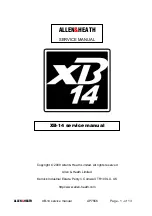 ALLEN & HEATH XB-14 Service Manual предпросмотр