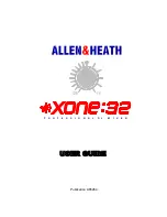 ALLEN & HEATH Xone:32 User Manual предпросмотр