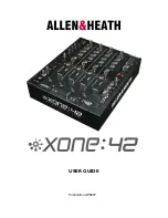 Предварительный просмотр 1 страницы ALLEN & HEATH XONE:42 User Manual