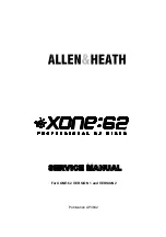 Предварительный просмотр 1 страницы ALLEN & HEATH XONE 62 Service Manual