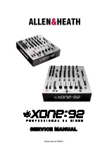 Предварительный просмотр 1 страницы ALLEN & HEATH XONE:92 Service Manual