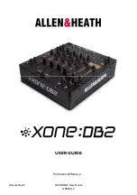 ALLEN & HEATH XONE:DB2 User Manual предпросмотр