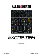 Предварительный просмотр 1 страницы ALLEN & HEATH XONE:DB4 User Manual