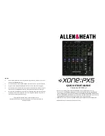 ALLEN & HEATH XOPE-PX5 Quick Start Manual предпросмотр