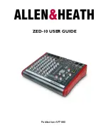 ALLEN & HEATH ZED-10 User Manual предпросмотр