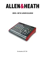 ALLEN & HEATH ZED-10FX series User Manual предпросмотр