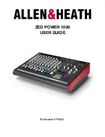 ALLEN & HEATH Zed Power 1000 User Manual preview