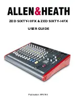 Предварительный просмотр 1 страницы ALLEN & HEATH ZED Series User Manual