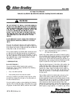 Allen-Bradley 140U Instruction Leaflet preview