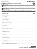 Allen-Bradley 1494U-D400 Installation Instructions Manual preview