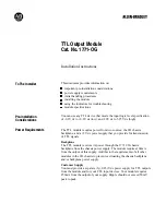 Preview for 1 page of Allen-Bradley 1771-OG Installation Instructions Manual