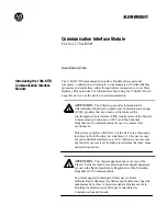 Allen-Bradley 1784-KT/B Installation Data preview