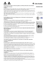 Предварительный просмотр 1 страницы Allen-Bradley 198E-C0C4R Application Instructions