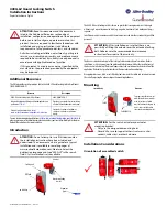 Allen-Bradley 440G-LZ Installation Instructions And Operators Manual предпросмотр