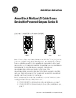 Preview for 1 page of Allen-Bradley ArmorBlock MaXum 1792D-CB12JP Installation Instructions Manual