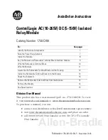 Allen-Bradley ControlLogix 1756-OX8I Installation Instructions Manual preview