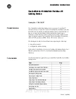 Allen-Bradley ControlNet-to-FOUNDATION Fieldbus H1 Installation Instructions Manual preview