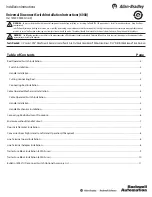 Allen-Bradley D Series Installation Instructions Manual preview