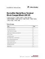 Предварительный просмотр 1 страницы Allen-Bradley DeviceNet 1790D-T0A6 Installation Instructions Manual