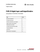 Allen-Bradley FLEX I/O 1794-IB10XOB6 Installation Instructions Manual preview