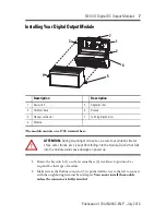 Предварительный просмотр 7 страницы Allen-Bradley FLEX I/O 1794-OB16 Installation Instructions Manual