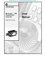 Preview for 1 page of Allen-Bradley MicroLogix 1000 User Manual