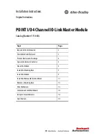 Allen-Bradley POINT I/O 1734-4IOL Installation Instructions Manual preview