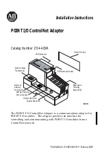 Предварительный просмотр 1 страницы Allen-Bradley POINT I/O ControlNet 1734-ACNR Installation Instructions Manual