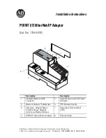 Allen-Bradley POINT I/O EtherNet/IP 1734-AENT Installation Instructions Manual предпросмотр