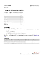 Allen-Bradley Rockwell Automation ArmorBlock 1732IL-10X6M12 Installation Instructions Manual предпросмотр