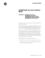 Allen-Bradley Ultra3000 Installation Manual preview