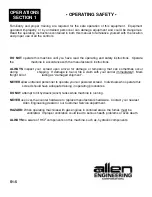 Preview for 8 page of Allen Engineering Corporation RAZORBACK 12HD Operation Manual