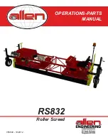 Preview for 1 page of Allen Engineering Corporation RS832 Operations & Parts Manual