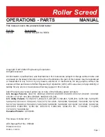 Preview for 3 page of Allen Engineering Corporation RS832 Operations & Parts Manual