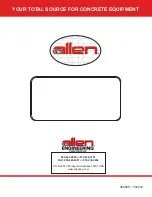 Preview for 104 page of Allen Engineering Corporation RS832 Operations & Parts Manual