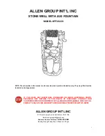 ALLEN GROUP INT’L INC FF28228 Installation Instructions preview