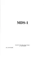 Allen Organ Company MDS-1 Owner'S Manual предпросмотр