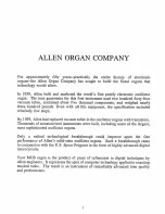 Предварительный просмотр 4 страницы Allen Organ Company MDS-15 User Manual