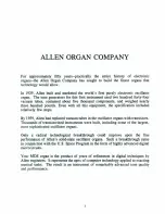 Предварительный просмотр 3 страницы Allen Organ Company MDS-5 Owner'S Manual