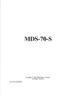 Allen Organ Company MDS-70-S Owner'S Manual предпросмотр