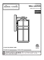 Allen + Roth 0180825 Manual preview