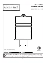 Предварительный просмотр 8 страницы Allen + Roth 0180827 Manual