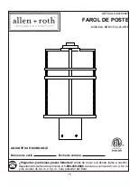 Предварительный просмотр 15 страницы Allen + Roth 0180827 Manual