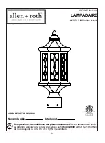 Предварительный просмотр 8 страницы Allen + Roth 0181149 Manual