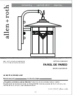 Предварительный просмотр 17 страницы Allen + Roth 0203285 Manual