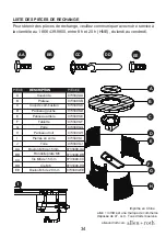 Предварительный просмотр 34 страницы Allen + Roth 0733490 Manual